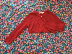 H&M レッド ボレロ カーディガン 110-116cm