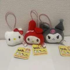 サンリオ　ベーシックカラーフェイスマスコット　キティ　マイメロ　クロミ