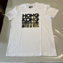 最終処分‼️GIORDANO HONG KONG プリント ホワイトTシャツ Mのサムネイル