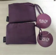 カルディ　エコバッグ　プラム