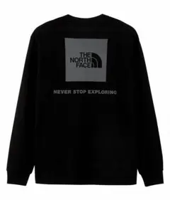 【再値下げ】THE NORTH FACEロングスリーブバックスクエアロゴT黒