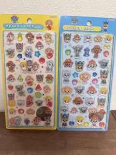 パウ・パトロール ボンボンドロップシール 2種セット