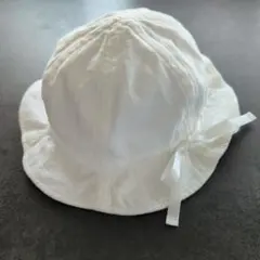 ホットビスケッツ　50−52ｃｍ　チューリップハット　帽子　白　ミキハウス