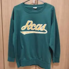 グリーン ロゴ入り スウェット