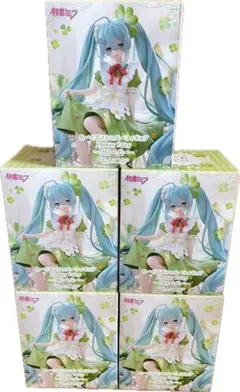 初音ミクぬーどるストッパーフィギュア Flower Fairy クローバー 4個