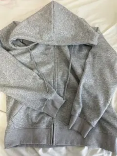 SHEINグレー フルジップ スウェットパーカー XL