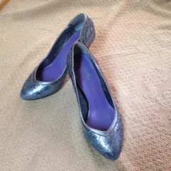 最終値下げ！美品 アナザーエディション 23㎝ ラメパンプス