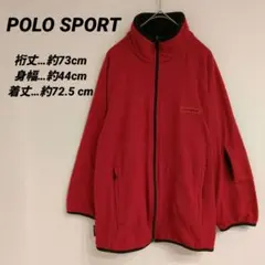 送料込❤POLO SPORT フリースジャケット 赤 男女兼用