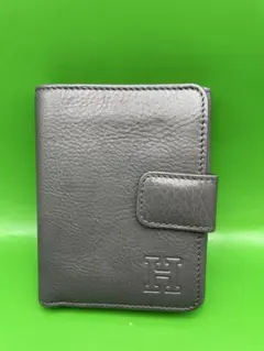 中古HIROFUヒロフ2折財布レザー小銭入れ付グレーのサムネイル