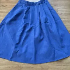 夏用　ブルー フレアスカートのサムネイル