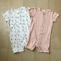 ロンパース80㎝　女の子2点まとめ売り　即購入OK