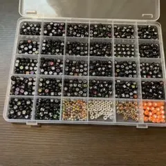 アルファベットビーズセットC ブラック