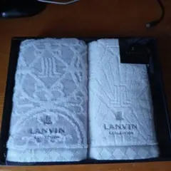LANVIN フェイスタオル2Pセット 34X75cm