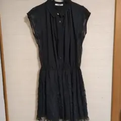 snidel ブラック ノースリーブ ワンピース