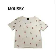 moussy 花柄刺繍　半袖Tシャツのサムネイル