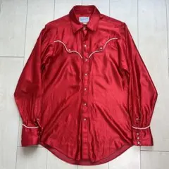 70s USA製 Rockmount ロックマウント サテン ウエスタンシャツのサムネイル