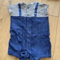 familiar ネイビー ストライプ ロンパース