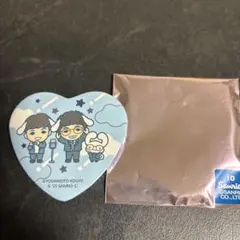 よしもと漫才劇場 シナモン ハート缶バッジ ドーナツピーナツ