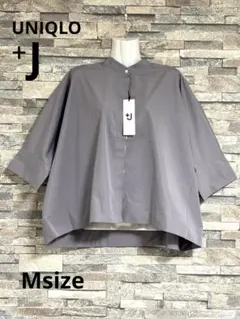 【タグ付・未使用 】ユニクロ ジルサンダー シャツ グレー 7分袖