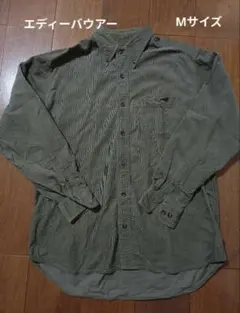 Eddie Bauer コーデュロイ長袖シャツ Mサイズ