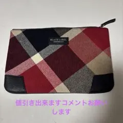 BLACK LABEL CRESTBRIDGE チェック柄クラッチバッグ