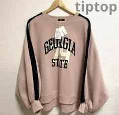 tiptop pocket ロゴスウェット　ピンク