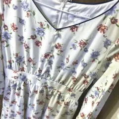 JILLSTUART 新品　花柄ワンピース ホワイト