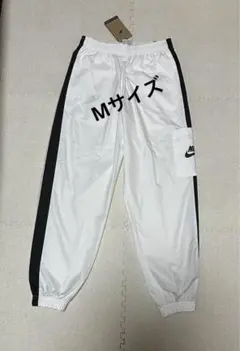 NIKEナイキ ウィメンズ ナイロンパンツ CJ7347-ホワイト新品Mサイズ
