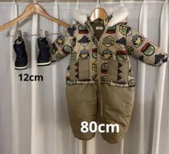 スノボードウェア（80cm）と スノーブーツ（12cm）のSET