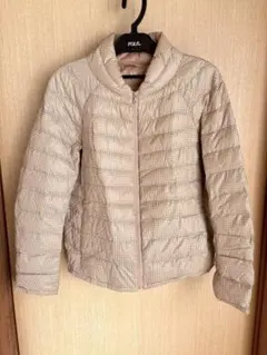 UNIQLO ダウンジャケット ベージュ チェック