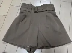 セシルマクビー　ブラウン Mサイズ ショートパンツ ウエストベルト付き