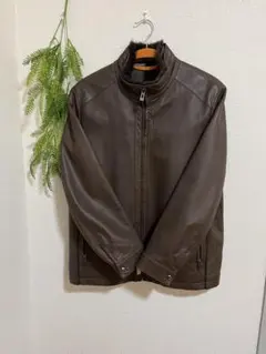 ラムレザーブルゾン（内側ミンク毛皮）