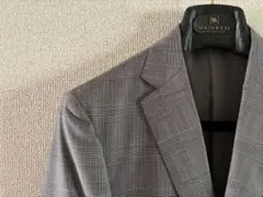 TOM様　美品 エディフィス テーラードジャケット 46 グレンチェック グレー