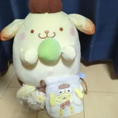 ましゅまるむBIGぬいぐるみ〜ポムポムプリン〜　シークレット巾着・マスコット