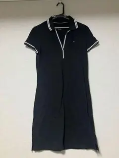 TOMMY HILFIGER 黒 ポロワンピース XS