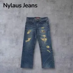 Nylaus Jeans Damaged Straight Denimのサムネイル