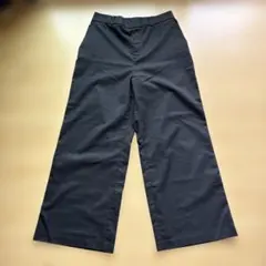 ユニクロ　ワイドストレートパンツ　ブラック　XL 221-420350