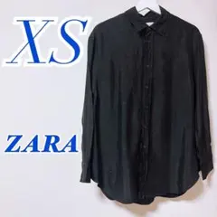 ZARA ブラック　シャツ　カジュアル
