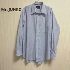 Mr. JUNKO ⭐️長袖ワイシャツ LB-86 青白ストライプ