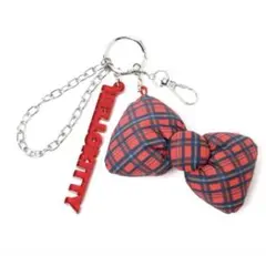 ハローキティ チェック柄 LOWRYSFARM リボンチャーム