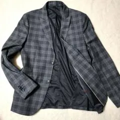 美品✨️ZARA MAN　テーラード　50サイズ　グレンチェック　アイスグレー