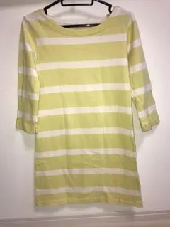 UNIQLO 7分袖ボーダーワンピース