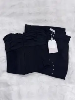 【新品未使用】❤️D a r i c h ❤️ハート柄ロングパンツ（BLACK） 新品未使用】❤️D a r i c h ❤️ハート柄ロングパンツ（BLACK
