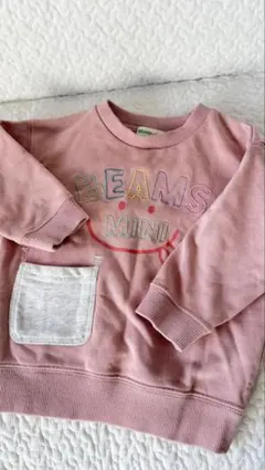 BEAMS mini ピンク トレーナー 90cm