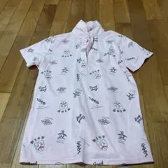 Munsingwear 半袖ポロシャツ ピンク 総柄のサムネイル