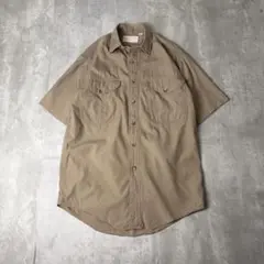80s FILSON フィルソン 半袖 アラスカンガイドシャツ ブラウン 茶のサムネイル