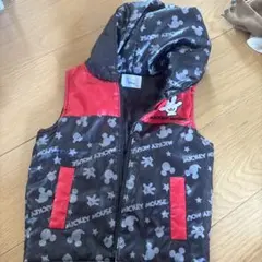 ミッキーマウス フード付きダウンベスト