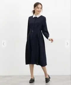dazzlin POLO BCSコラボシャツワンピース タグあり未使用品 紺 S