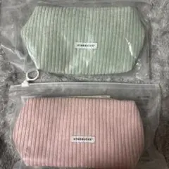 STARBUCKS リブデザイン ポーチセット