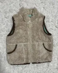 ユニクロ　ベスト 90㎝　ベージュ